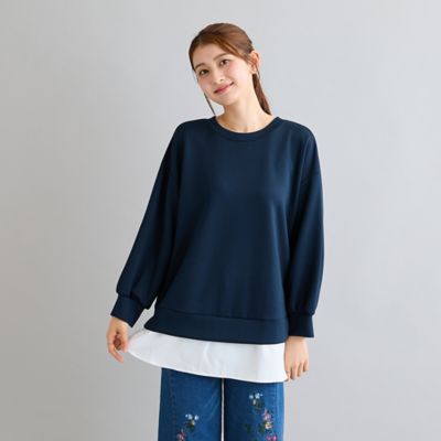 バックリボンレイヤード風プルオーバー（51125606A） | Rose