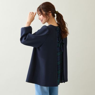 チェック切替プルオーバー（51126502） | Rose Tiara (Women