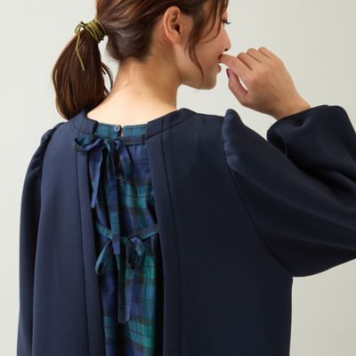 チェック切替プルオーバー（51126502） | Rose Tiara (Women