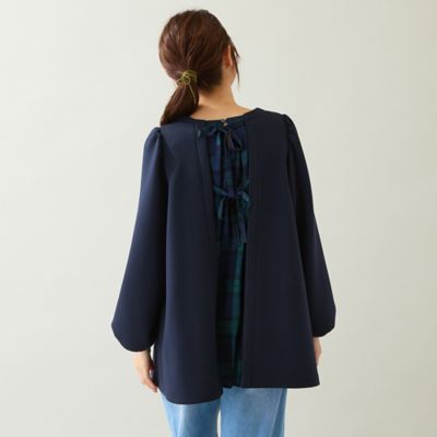 チェック切替プルオーバー（51126502） | Rose Tiara (Women