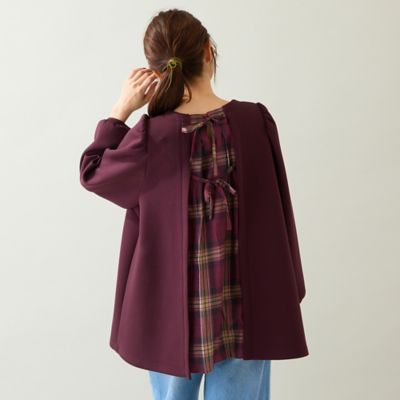 チェック切替プルオーバー（51126502） | Rose Tiara (Women