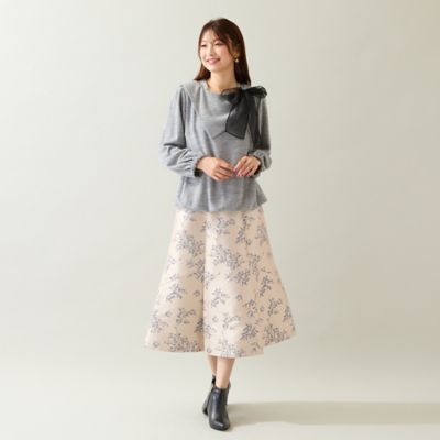 ビッグカラーリボンカットソー（51126505） | Rose Tiara