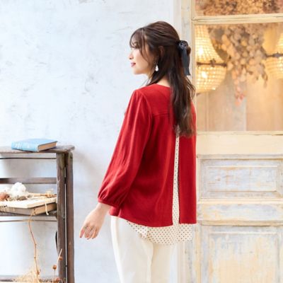 バック切替カットソー（51126506） | Rose Tiara (Women