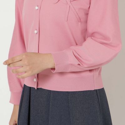立体フラワーモチーフニットカーディガン（51131602） | Rose