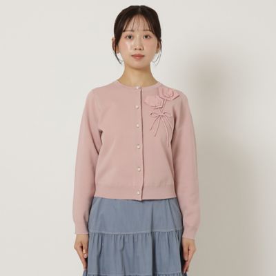 フラワーニットカーディガン（５１１３２５０７）