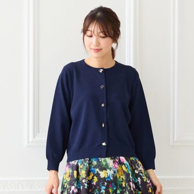 ファッションアイコンボタンニットカーディガン（51132601