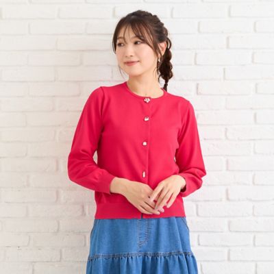 ファッションアイコンボタンニットカーディガン（51132601