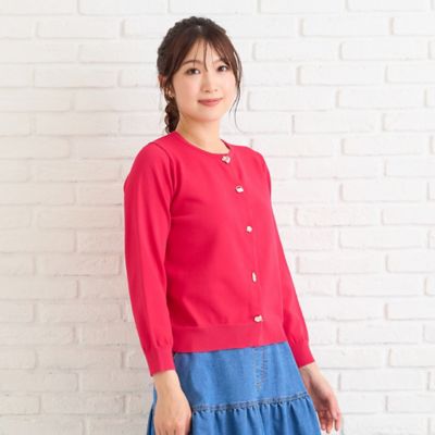 ファッションアイコンボタンニットカーディガン（51132601