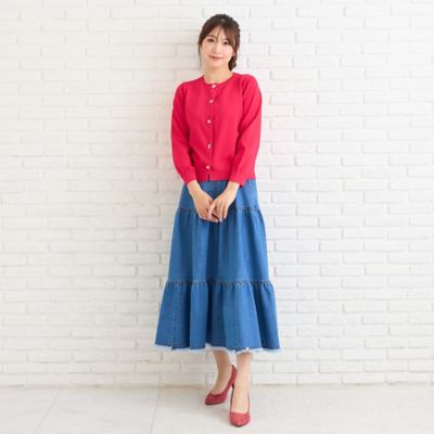ファッションアイコンボタンニットカーディガン（51132601