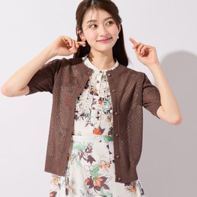 ローズユミローズ カーディガン プルオーバー トップス レディース Lサイズ ネイビー Rose Yumi Rose トイプードルニットカーディガン（82136401） | Rose Tiara