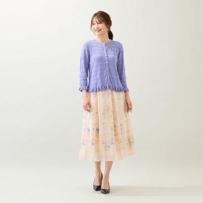 透かし編みニットカーディガン（５１１３４５０１）