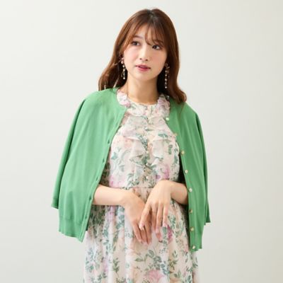 ビジュー調ボタンニットカーディガン（５１１３４５０２）