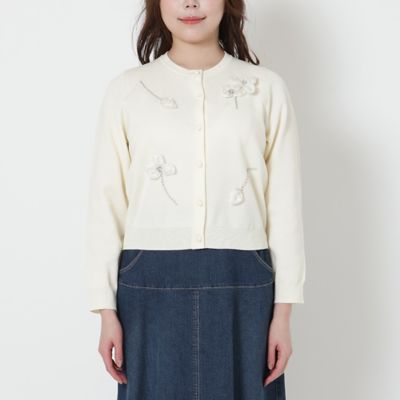 フラワーモチーフモチーフニット（51135504） | Rose Tiara