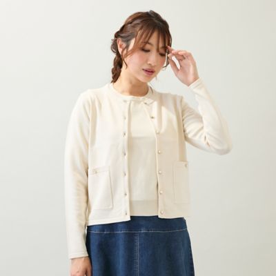 ＜Rose Tiara (Women/大きいサイズ)＞【ブローチ付き】アンサンブルニット（５１１３５５０８）