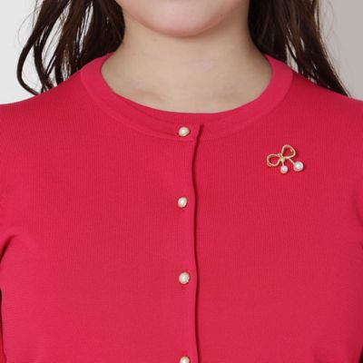 ブローチ付き】アンサンブルニット（51135508） | Rose Tiara