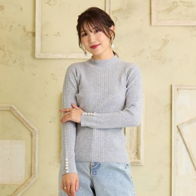 定番人気アイテム】リブニット（51136504） | Rose Tiara