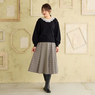 前後2WAY】レースニットプルオーバー（51136505） | Rose