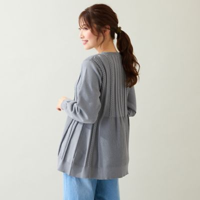 ペプラムニットプルオーバー（51136507） | Rose Tiara (Women