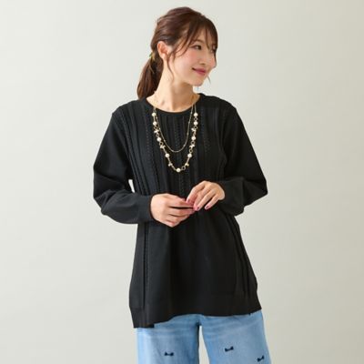 新品同様 ローズティアラ 大きいサイズ46 洗える リボン ペプラムプルオーバー 新品同様 ローズティアラ 大きいサイズ46 洗える リボン ペプラムプル