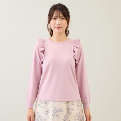 フリルニットプルオーバー（51136508） | Rose Tiara (Women