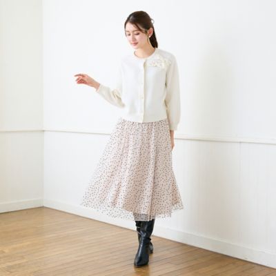 リボンニットカーディガン（51136601） | Rose Tiara (Women