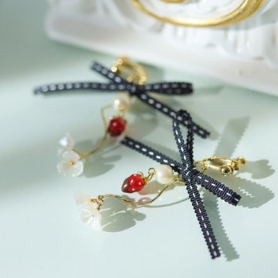チョコがけいちごのイヤリング（51142613） | Rose Tiara