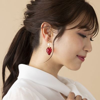 いちごイヤリング（５１１４５３１２）
