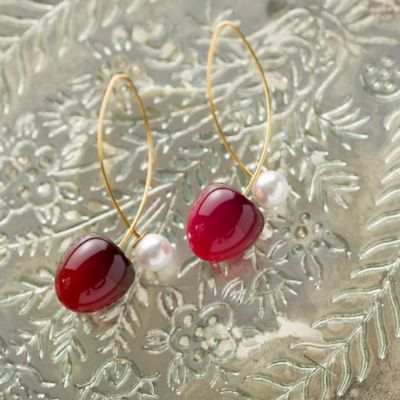 【追加】チェリーフープピアス（５１１４５４０１）