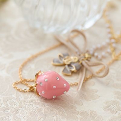 ストロベリーガール ピンクグリッター チャームネックレス ストロベリーガール ピンクグリッター チャームネックレス 楽天市場】2