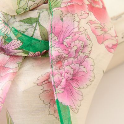 接触冷感】ボタニカルプリントストール（51162601） | Rose