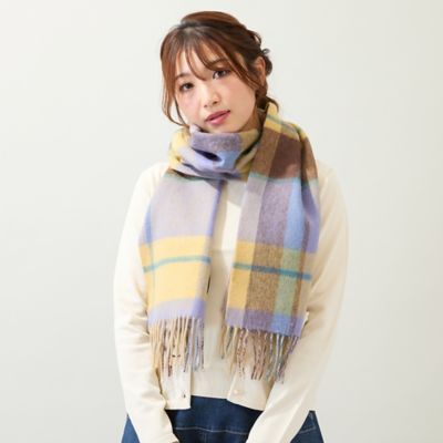 ティアラ　カシミヤチェックストール カシミヤ チェック ストール / 23区 | ファッション通販 【公式