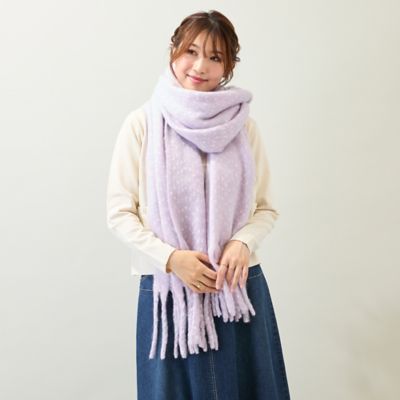 静電防止】ふわもこマフラー（51166503） | Rose Tiara (Women