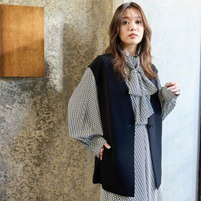【セットアップ対応】ダブルクロスＶネックジレ（５６００１５０１）