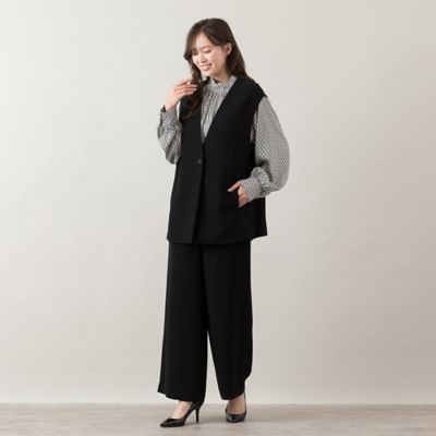 【セットアップ対応】ダブルクロスＶネックジレ（５６００１５０１）
