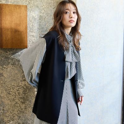 【セットアップ対応】ダブルクロスＶネックジレ（５６００１５０１）