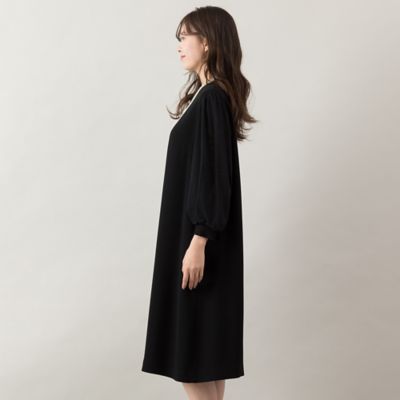 【セットアップ対応】ダブルクロスチュール袖ドレス（５６０１１５０１）