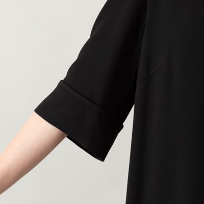 【セットアップ対応】セラテリー梨地前２枚重ねドレス（５６０１２５０１）