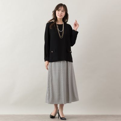 【セットアップ対応】ダブルクロスブラウス（５６０３１５０２）