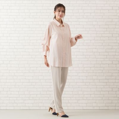 【手洗いＯＫ・防シワ】ストライプオーバーシャツ（５６０３１５０４）