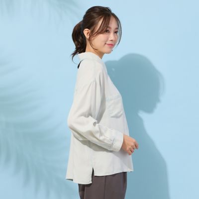 手洗いOK・セットアップ対応】製品洗い・レーヨンデニムシャツ