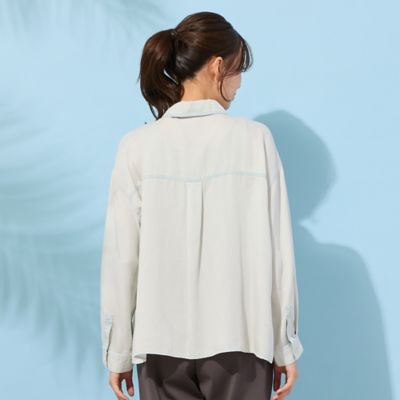 手洗いOK・セットアップ対応】製品洗い・レーヨンデニムシャツ