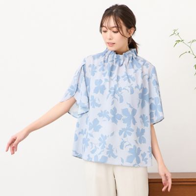 ＜PISANO＞【手洗いＯＫ・セットアップ対応】チューリップスリーブブラウス（５６０３２６０６）