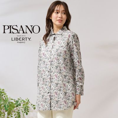 PISANO/ピサーノ 【手洗いＯＫ・リバティコラボ】フラワープリントシャツ（５６０３３５０７）