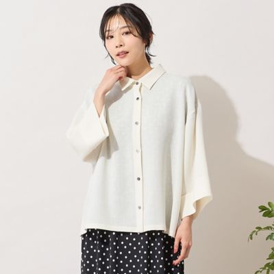 ＜PISANO＞【手洗いＯＫ・セットアップ対応】カラミオーバーシャツ（５６０３３６０１）