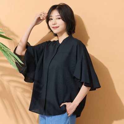 綿100％・手洗いOK】ミラクルウェーブ・コクーンシルエット
