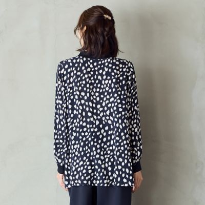Vネックインパクトプリントブラウス（56035611） | PISANO