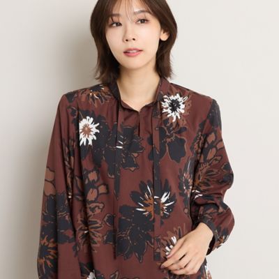手洗いOK・一部店舗・EC限定】フラワープリントバンドカラー