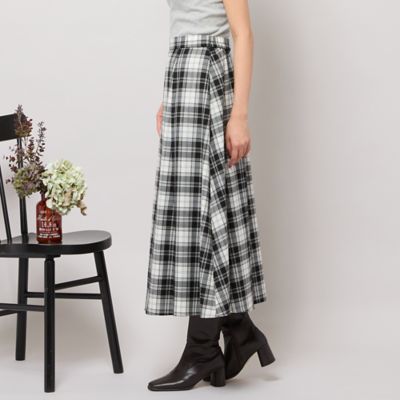 MARK&LONA チェック柄スカートMサイズ相当 セットアップ対応】Aラインチェック柄スカート