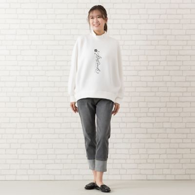 ピサーノ] 手洗いOK・INDIMARK デニム・裾リブ・ジョガーパンツ