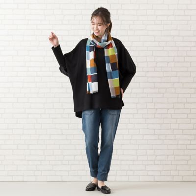 手洗いOK・INDIMARK】デニム・裾リブ・ジョガーパンツ